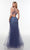 Alyce 61245 Plunging Neckline Floral Prom Dresses