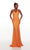 V-Neckline Long Sequin Gown 61396