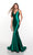 Stretch Satin Deep Open Back Long Gown Alyce 61437