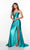 Plunging Neckline Long Satin Prom Gown by Alyce 61439
