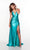 Plunging Neckline Long Satin Prom Gown by Alyce 61439