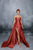 Tarik Ediz 96092 Strapless A-line with Train Deja Dress