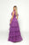 Tarik Ediz 51038 Evelyn Purple Glitter Dress