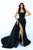 Tarik Ediz 96092 Strapless A-line with Train Deja Dress