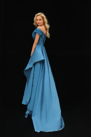 Tarik Ediz 51121 Off-the-shoulder Long Dramatic Wales Dress