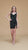 Sequin Embellished Velvet Short Dress  Slit GS3085