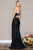 Sleeveless V-Neckline Mermaid Floor Gown 390