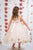 Lace  Tulle Illusion Neckline First Communion Flower Girl Dress