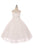 Lace  Tulle Illusion Neckline First Communion Flower Girl Dress