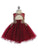 Baby Short Flower Girl Dress with Gold Lace 7013B