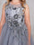 Sleeveless Short Dress with 3D flowers Flower Girl Blush  Dress Tip Top 7027