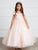 Lace and Tulle Off-the-Shoulder Lilac Flower Girl Full Length Gown 7034LI