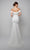 Alyce 7062 Italian Knit Off the Shoulder Fit And Flare  Evening Gown