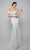 Alyce 7062W Italian Knit Off the Shoulder Fit And Flare Wedding Dress REQUEST PRICE