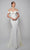 Alyce 7062W Italian Knit Off the Shoulder Fit And Flare Wedding Dress