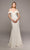 Alyce 7062W Italian Knit Off the Shoulder Fit And Flare Wedding Dress