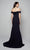 Alyce 7062 Italian Knit Off the Shoulder Fit And Flare  Evening Gown
