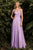 V-Neckline Satin A-line  Bridesmaids or Evening Dress 7472
