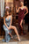 Cowl Neckline Fitted Satin Bridesmaid Evening Dress 7479