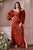 Curves Puffed Sleeves Soft Satin Bridesmaids or Evening Gown CD7482C