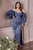 Curves Puffed Sleeves Soft Satin Bridesmaids or Evening Gown CD7482C