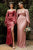 Curves Puffed Sleeves Soft Satin Bridesmaids or Evening Gown CD7482C