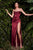 Corset Cowl Neckline Satin  Bridesmaid  Evening Dress 7483