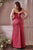Corset Soft Satin Pleated Skirt  Bridesmaids or Evening Gown CD7484
