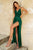 Emerald Satin Dresss