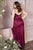 Curves Fitted Satin Gathered Waist Bridesmaids or Evening Gown CD7489C