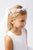 Flower Crown with veil  First Communion Flower Girl Accessories Style  781