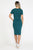 Short Sleeves Stretch Midi Dress 8524