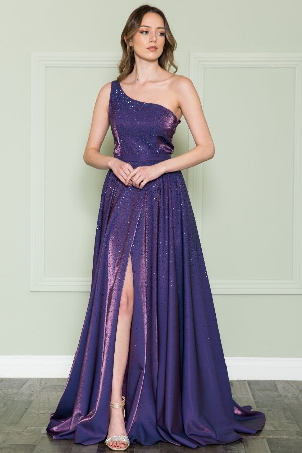 Stones Embellishment One Shoulder Prom Dress 8920 XS / OceanBlue(RoyalBlue) Stones Embellishment One Shoulder Prom Dress 8920 XS / OceanBlue(RoyalBlue)