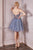Strapless A-Line Short Dress 9243