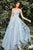 Andrea & Leo Couture A0890 Dusty Blue Constellation Dream Tull Ball Gown Prom Evening Dress