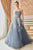 Andrea & Leo Couture A0890 Dusty Blue Constellation Dream Tull Ball Gown Prom Evening Dress