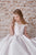 Satin and Lace First Communion Flower Girl Gown AB047