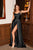 Cowl-Neckline A-line Slit Bridesmaids or Evening Gown BD104