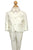 Boy's Slim Fit Single  5 Pieces Ivory Tuxedo for First Communion, Ring Bearer Bond