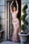 Feather and Glitter Bodice Evening Dress By Cinderella Divine CB087