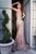 Feather and Glitter Bodice Evening Dress By Cinderella Divine CB087