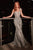 Feather and Glitter Bodice Evening Dress By Cinderella Divine CB087