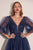 Navy Blue Evening Dress