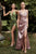 Grecian Gathered Satin Corset Bridesmaid  Evening Dress CD231
