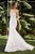 Strapless Lace  Mermaid Scalloped Train Wedding  Gown CD928