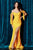 Stretch Luxe Jersey  Ruched Curves Evening Gown CD943C