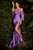 Stretch Luxe Jersey  Ruched Curves Evening Gown CD943C