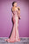 Stretch Luxe Jersey  Ruched Fuchsia Evening Gown CD943F