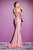 Stretch Luxe Jersey  Ruched Lilac Evening Gown CD943L