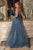 Off Shoulder Long Sleeves or Strapless Layered Tulle A-line Evening Gown Divine CD978